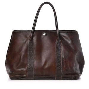 Hermes Rich Brown Leather Tote